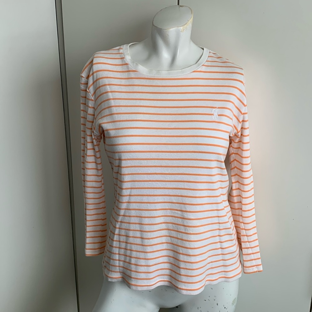Ralph Lauren Sport medium 3/4 sleeve striped t-shirt